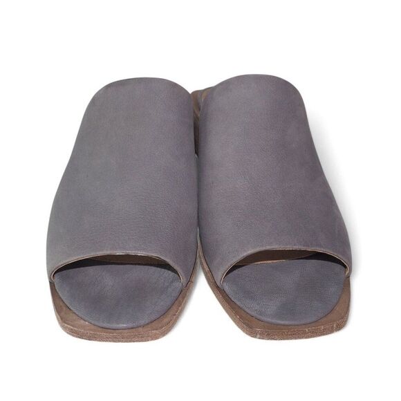 FRYE Lucia Slip-on Block Heel Mule Sandals Blueish-Grey 3474781-JEA Women's 7.5M - Picture 3 of 10